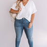 Vistas And Vino Shift Top in White Curves Image - 1