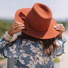 Say It Ain't Soho Wool Fedora in Rust Image - 1
