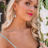 Sparkling Wine Divine Earrings In Aqua Image - 1