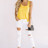 Sunshine City Shift Tank In Marigold Image - 1