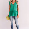 Dreamy Days Shift Tank In Emerald Image - 1