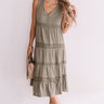 Styled So Pretty Crochet Midi In Olive Image - 1