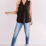 Under The Boardwalk Shift Tank In Black Image - 1