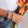 All That Glitter Jelly Bangle Set in Silver Image - 1