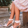 The Jess Faux Suede Heel In Natural Image - 1