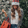 Making Memories Plaid Top In Black Image - 1