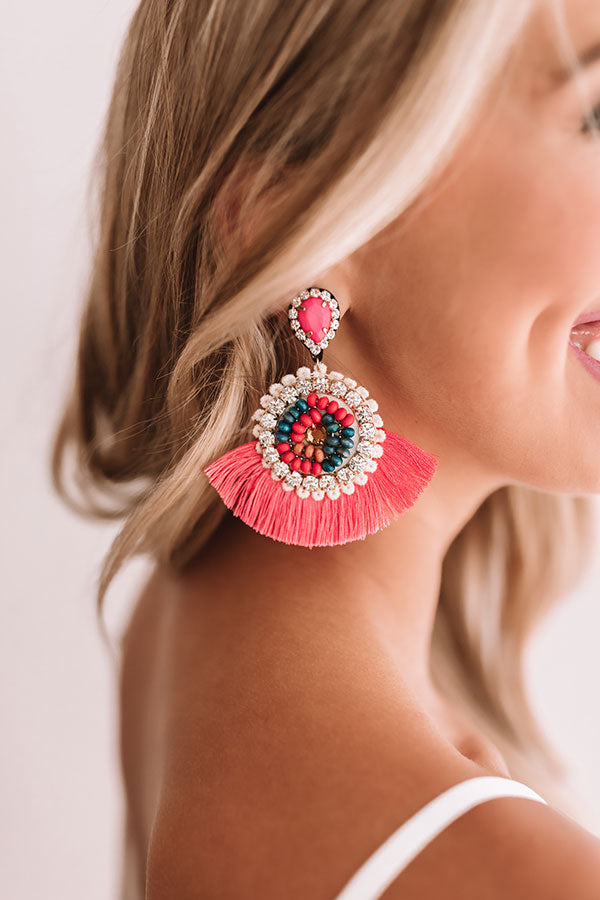 Styled So Pretty Earrings In Coral Image - 2