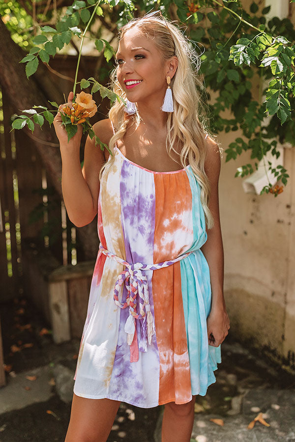 Cantinas And Cocktails Tie Dye Dress