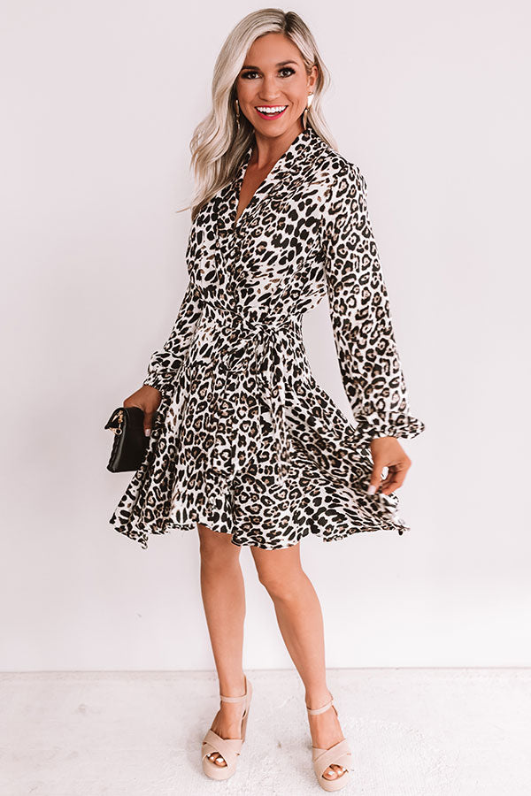 Leopard Lovin' Wrap Dress Image - 2