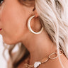 Royal Avenue Hoop Earrings In Gold Image - 1