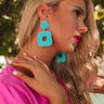 Spotted In Sonoma Beaded Earrings In Turquoise Image - 1