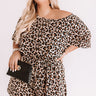 The Fairest Catch Leopard Romper In Brown Curves Image - 1