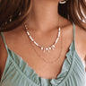 So Graceful Beaded Necklace in White Image - 1