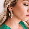 Vegas Lights Hoop Earrings In Multi Image - 1