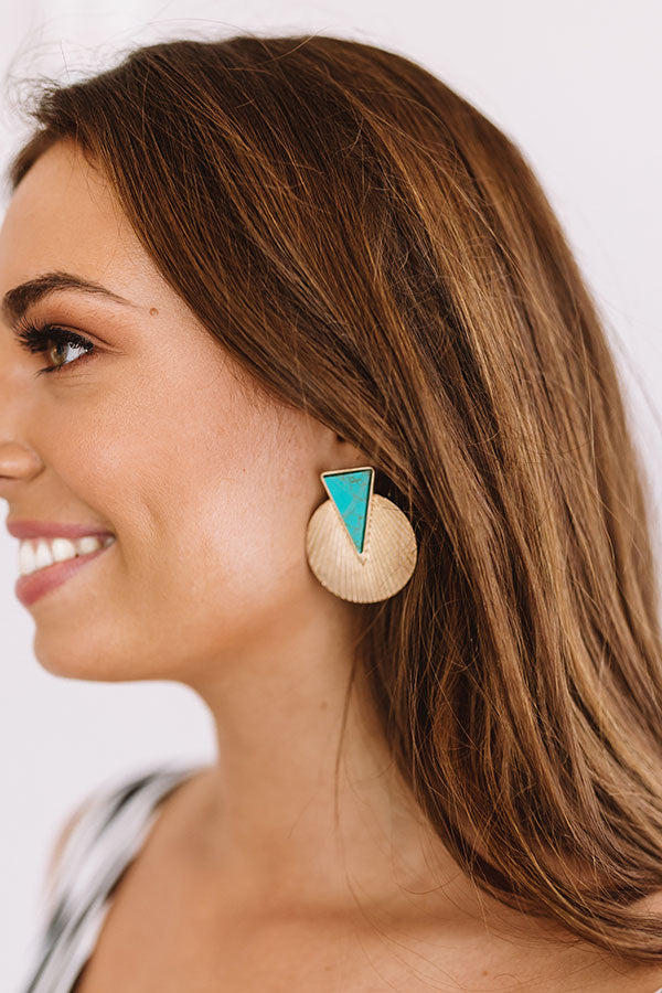 Exclusive After Party Earrings in Turquoise