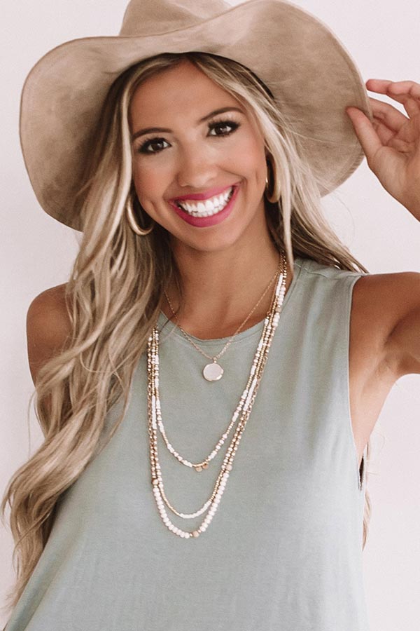 Shimmer Of Hope Semi Precious Necklace