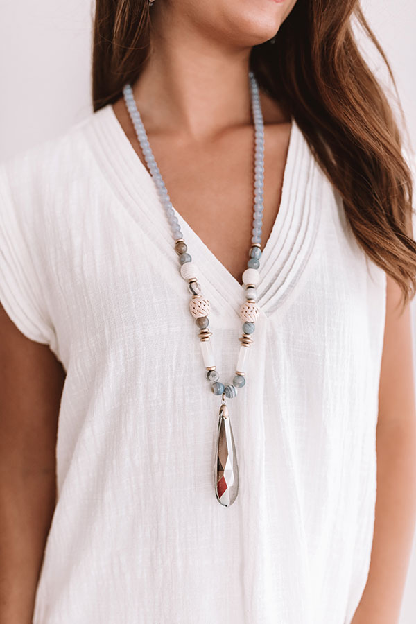 Sea To It Semi Precious Necklace in Periwinkle