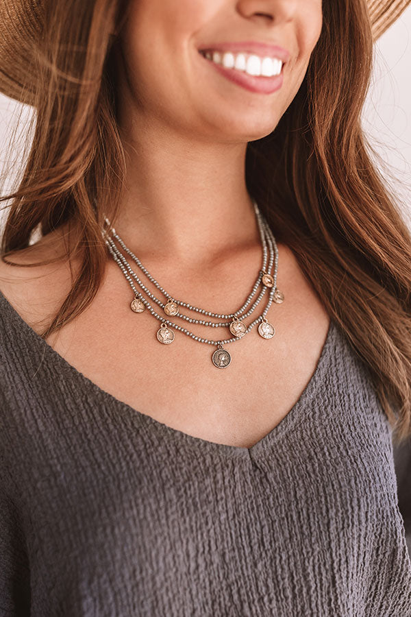 Epic Adventure Necklace In Grey