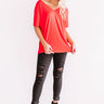 Magic Hour Shift Tee In Red Image - 1