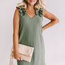 Frolic In France Shift Dress in Sage Image - 1