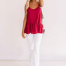 Talk Of The Tailgate Shift Tank In Wine Image - 1