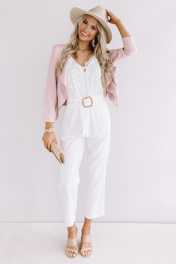 Adventure Abroad Blazer In Blush