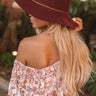 Epic Adventure Felt Hat In Merlot Image - 1