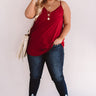 Kisses On The Coast Shift Tank In Crimson Curves Image - 1