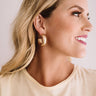 Weekend In NYC Hoop Earrings In Gold Image - 1