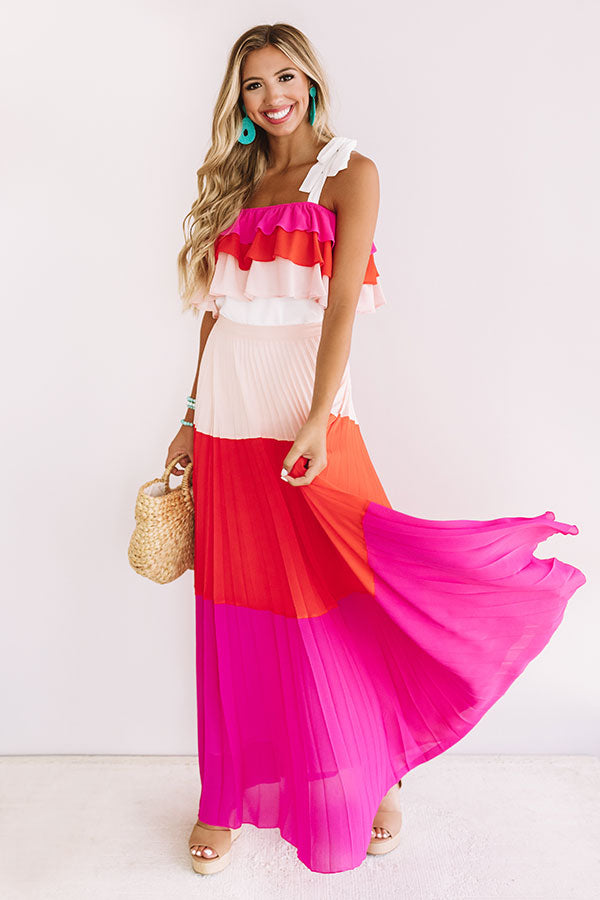 Swaying Slowly Pleated Skirt
