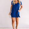 Down, Set, Chic T-Shirt Dress In Royal Blue Image - 1