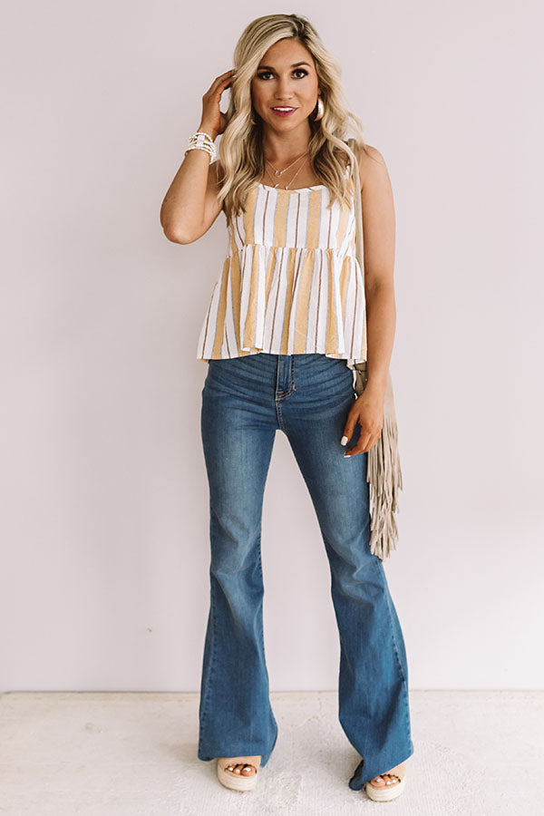 Feeling Bubbly Stripe Tank