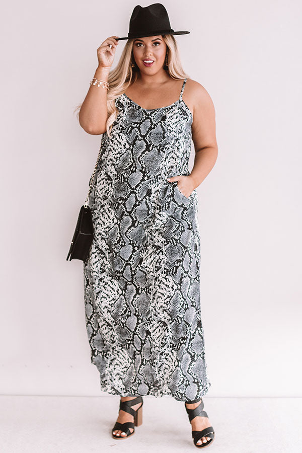 Feeling Free Snake Print Maxi Curves Image - 1