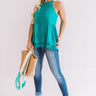 Sunflower Gazing Crochet Tank in Turquoise Image - 1