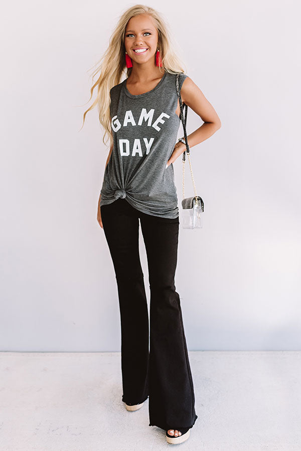 Gameday Shift Tank in Dark Grey Image - 1