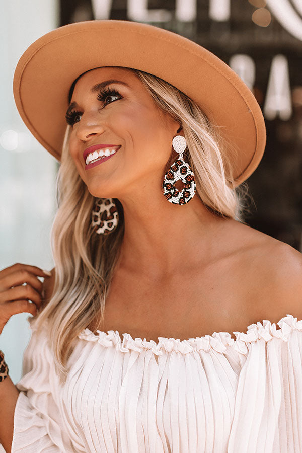 Bombshell Brunch Leopard Earrings