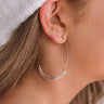 On Point Earrings In Dusty Purple Image - 1