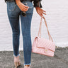 Set For Success Quilted Crossbody In Pink Image - 1