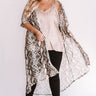 Dare To Dream Snake Print Duster Curves Image - 1