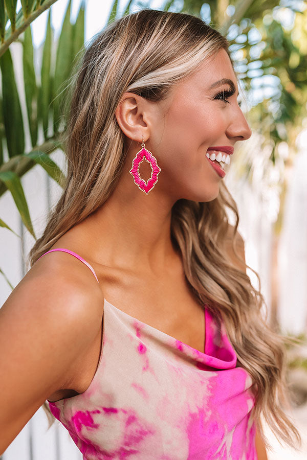 Chic Style Earrings In Pink