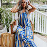 So Meant To Be Stripe Maxi In Blue Image - 1