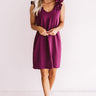 Frolic In France Shift Dress In Windsor Wine Image - 1