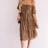 Top Tier Leopard Dress in Brown Image - 1