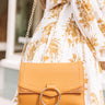 Express Yourself Faux Leather Purse in Mustard Image - 1