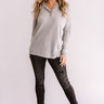 Southern Fall Shift Top In Grey Image - 1
