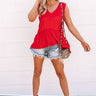 Dreamy Days Shift Tank In Red Image - 1