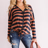 Sonoma Travels Stripe Shift Top Image - 1