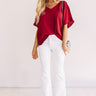 Moroccan Moment Shift Top In Wine Image - 1