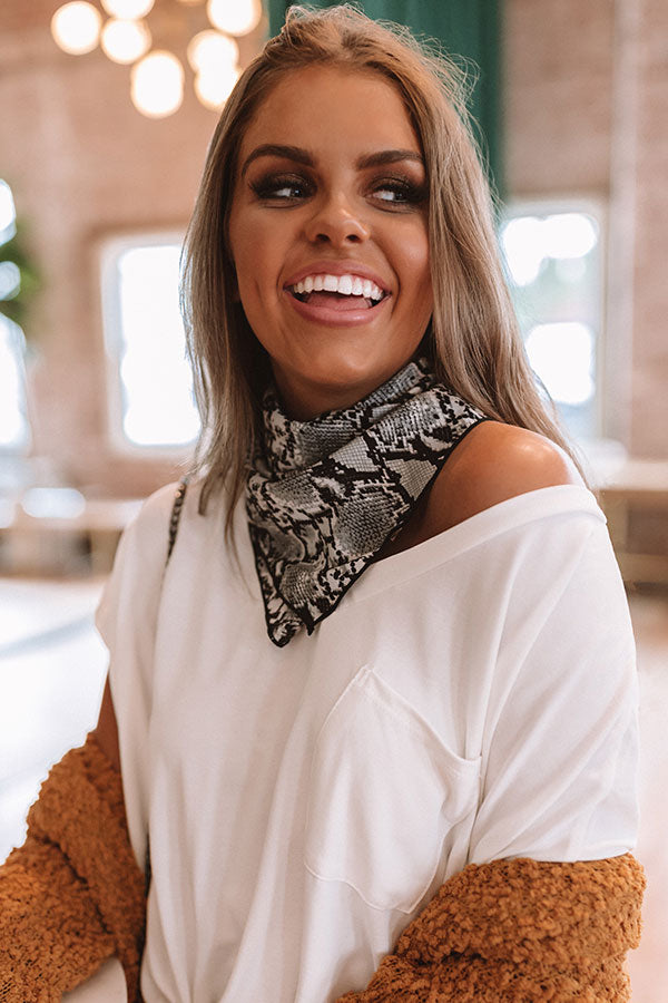 Music City Snake Print Scarf Image - 2