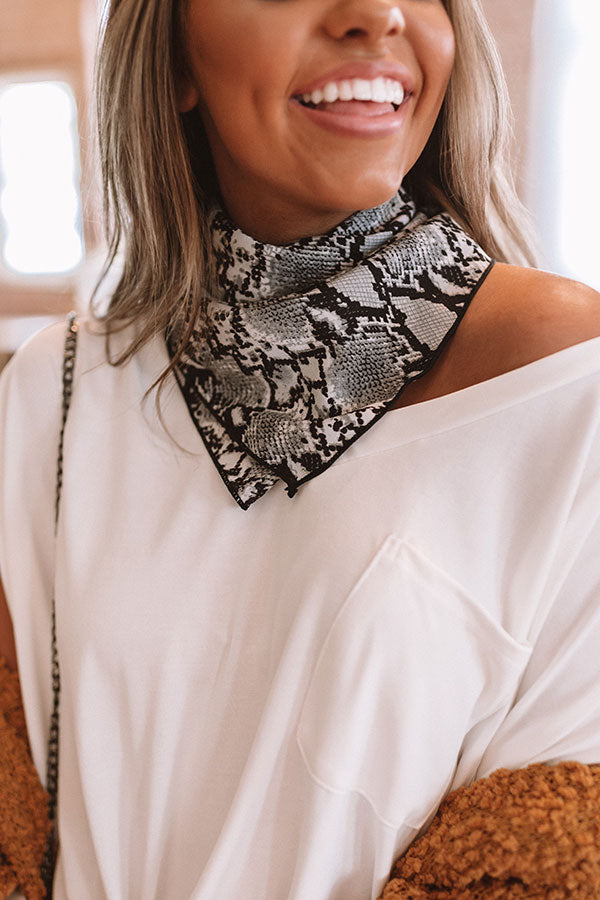 Music City Snake Print Scarf Image - 3